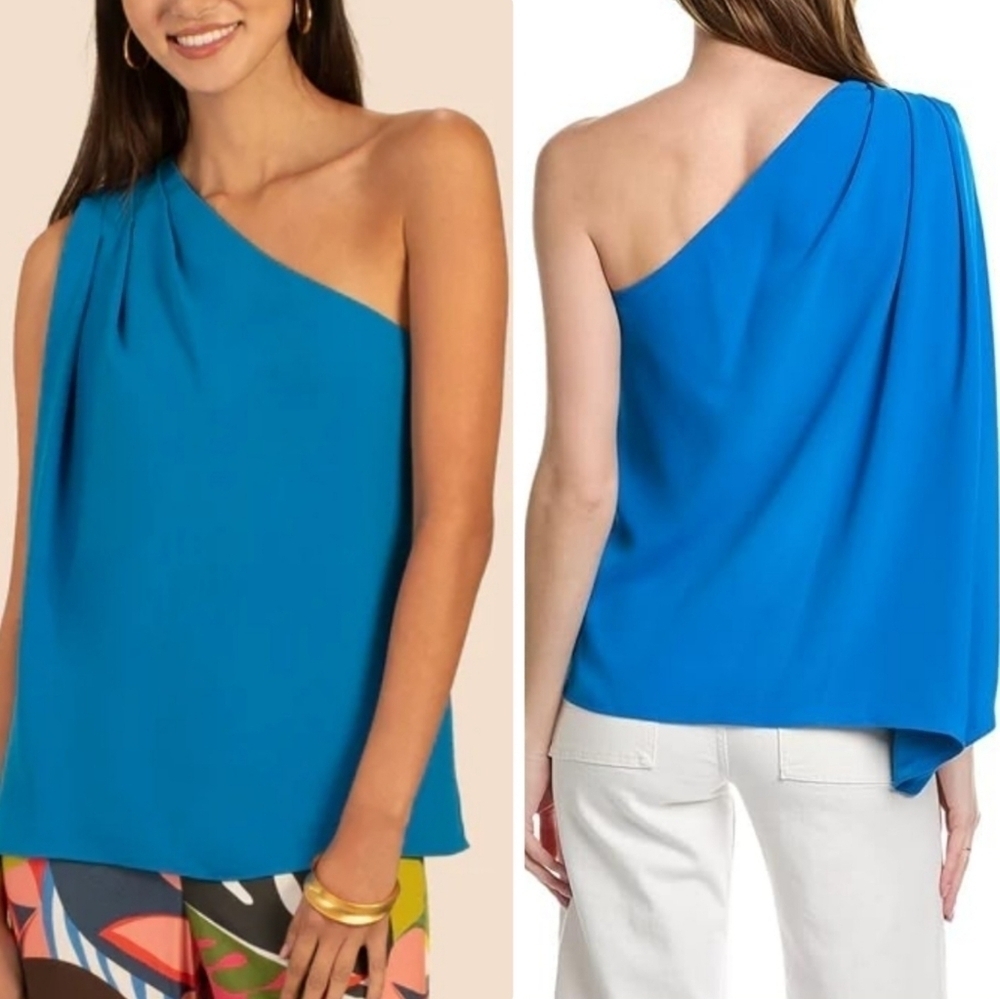 Trina Turk off the shoulder Tahiti blue too